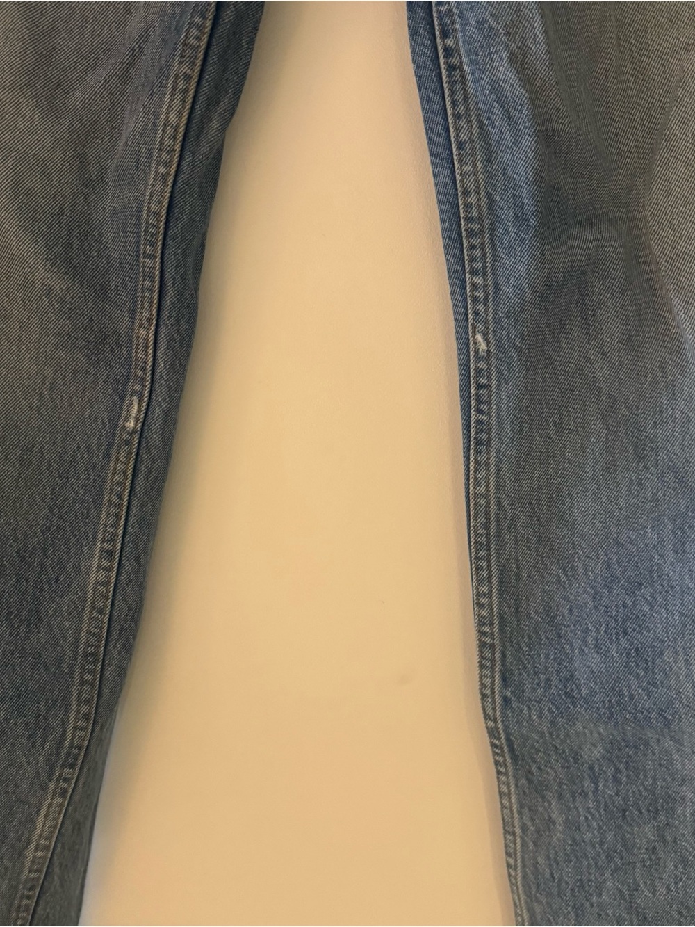 Re/Done High-Rise Straight Leg Jeans in Light Blue - Picture 5 of 7